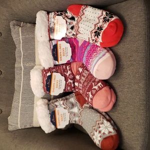 4 Pairs Sherpa Lined Socks